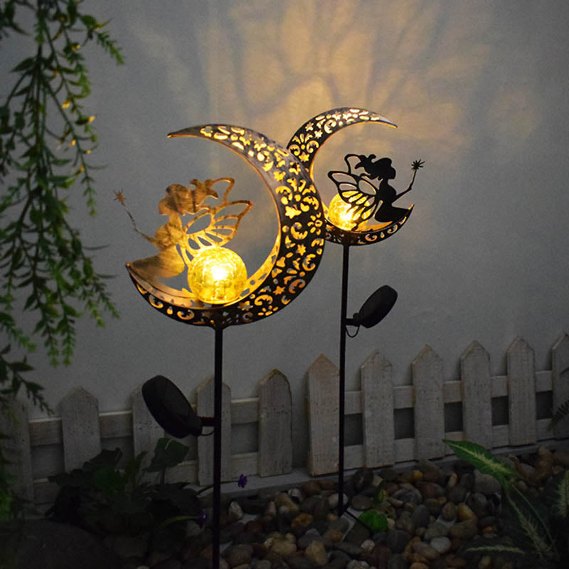 Solar Outdoor Light Moon Fairy Light Lawn Garden Light Garden Villa Waterproof Landscape Decorative Light Flood Light